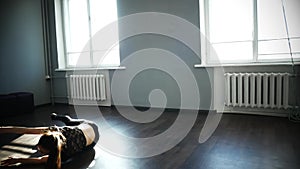 Young woman in dancing class