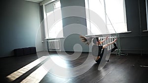 Young woman in dancing class