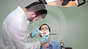 Young woman on dental examination