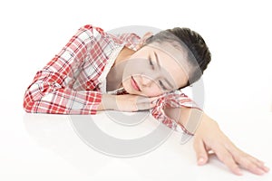 Young woman in depression