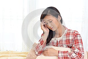 Young woman in depression