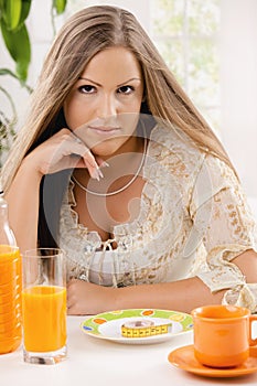 Young woman on diet