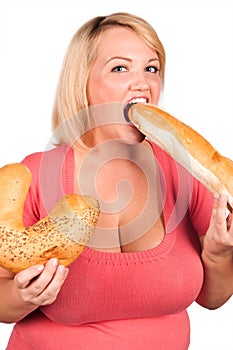 Young woman on diet