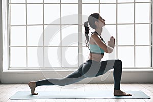 Young Woman Doing Yoga Pose Exercise Healthy Lifestyle