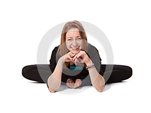 Young woman doing yoga