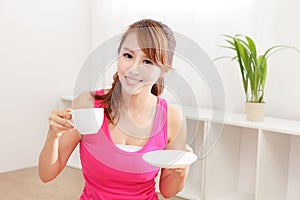 Young Woman drinking coffee