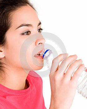 Young Woman Drinking Water