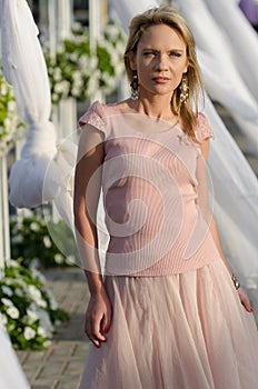 Young woman in Dubai Miracle Garden