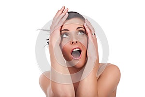 Young woman expression - surprise