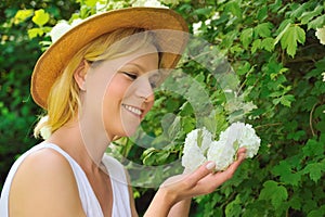 Young woman gardening