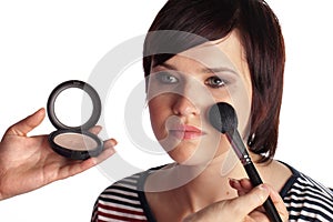 Young Woman Getting Make Up Done