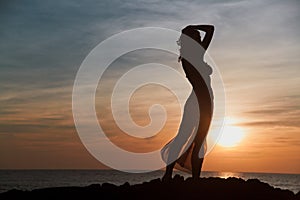 Young woman in Goa