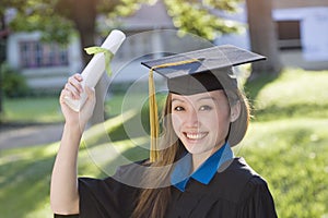 Young woman graduate img