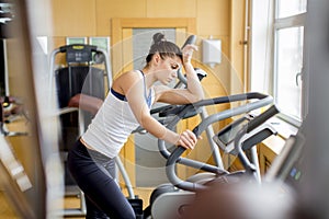 Young woman in the gym