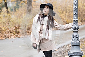 Young woman with hat