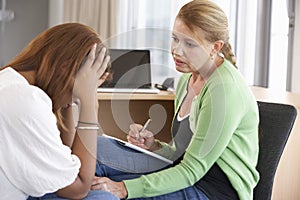 Young Woman Having Counselling Session