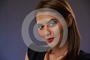 Young woman headshot portrait photo