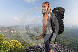Young woman hiker