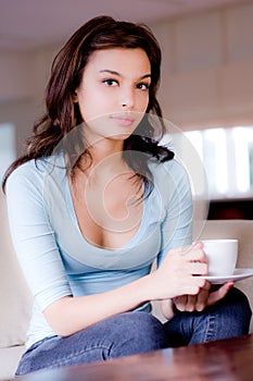 Young Woman At Home