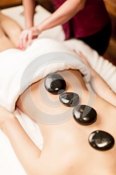 Hot stone massage therapy