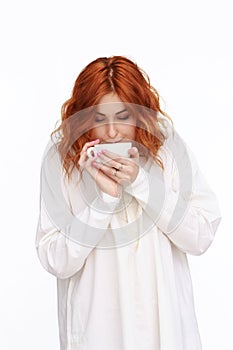 Young Woman Isolated On White Background