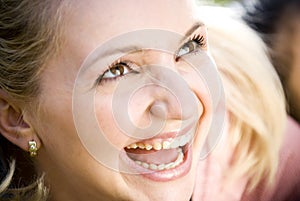 Young woman laughing