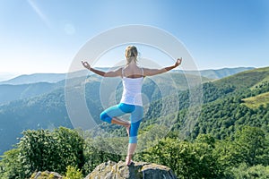 Young woman meditate