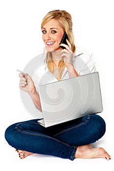 Young Woman Online Shopping