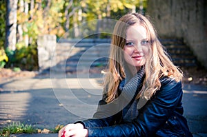 Young woman outdoors portrait