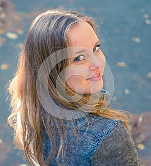 Young woman outdoors portrait