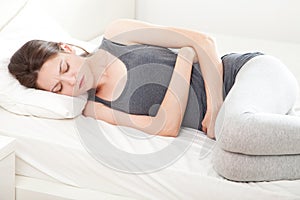 Young woman in pain photo