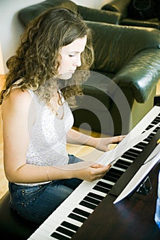 Young Woman at Piano