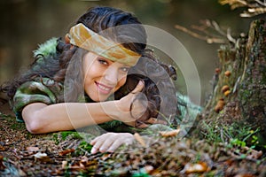 Young woman portrait outdoor