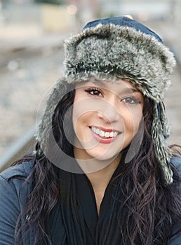 Young woman with pretty smile