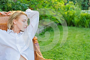 Young woman relax