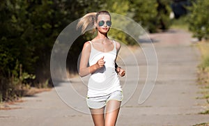 Young Woman Running