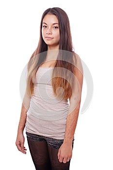 Young woman with scars from self-harm photo