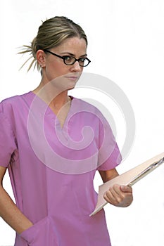Young Woman in Scrubs