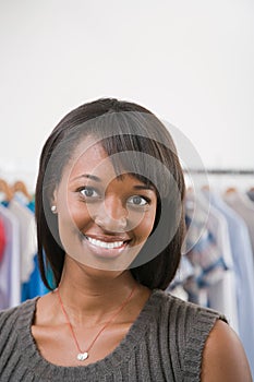 Young woman in a shop photo