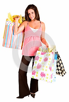 Young Woman on a Shopping Spree