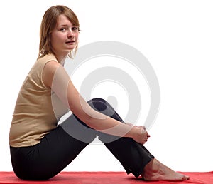 Young woman sitting