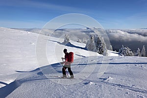 Lyžiarske túry na Zázrivej, Martinské hole, Malá Fatra, Slovensko