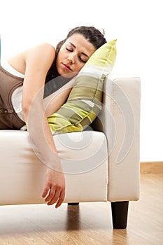 Young woman sleeping