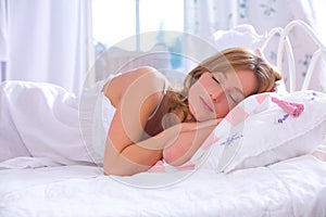 Young woman sleeping