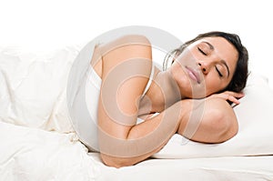 Young woman sleeping