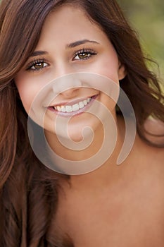 Young woman smiling