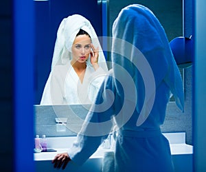 Young woman in spa