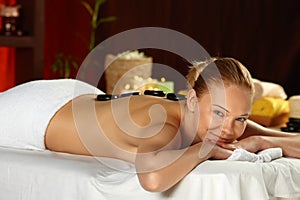 Young woman on spa treatment