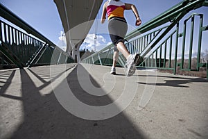 Young Woman starting run