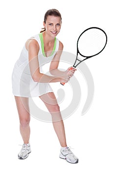 Young woman tennis player